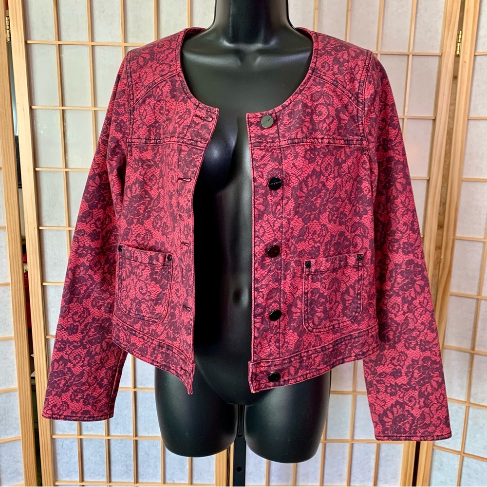 Sanctuary Floral Lace Print Jacket